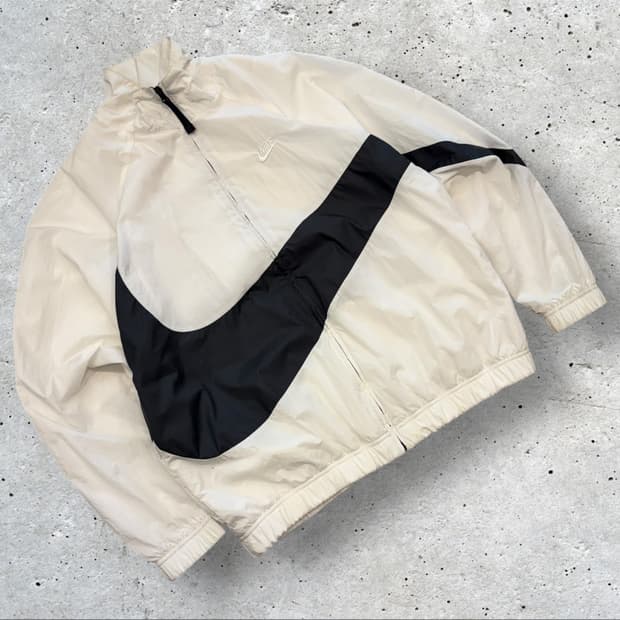 [XL] 나이키 빅스우시 우븐 자켓 화이트 블랙 C713