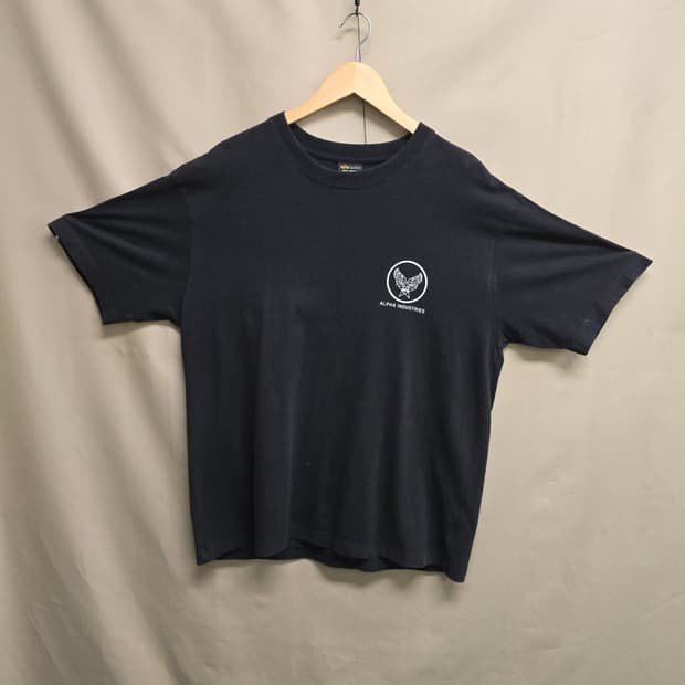 ALPHA INDUSTRIES 이글 로고 반팔 티셔츠 XL