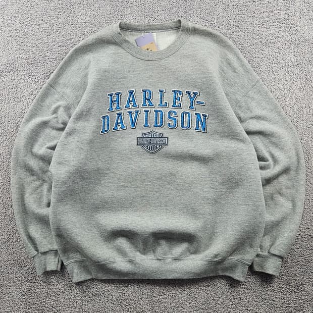 00's 할리데이비슨 애쉬버러 스펠아웃 맨투맨 스웻셔츠(XL)/10941