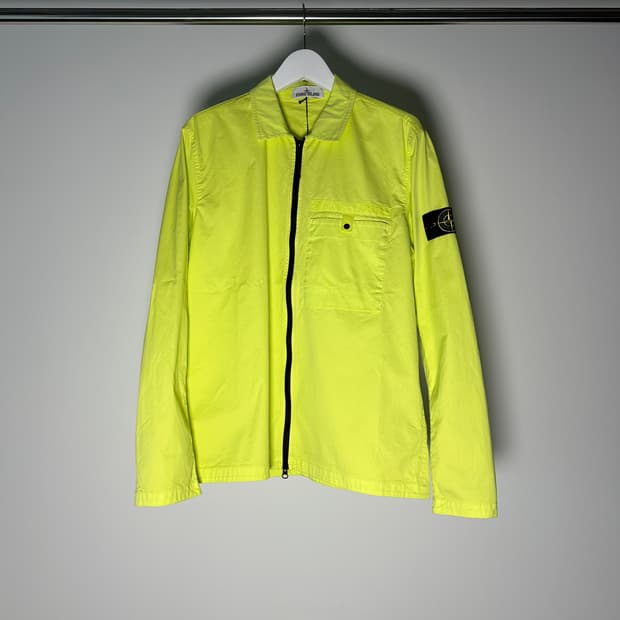 스톤 아일랜드 수피마 코튼 오버셔츠