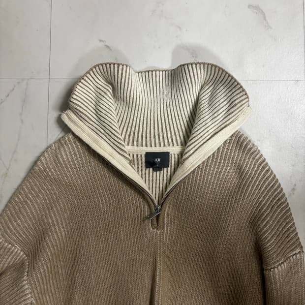 H&M 반집업 터들넥 니트스웨터