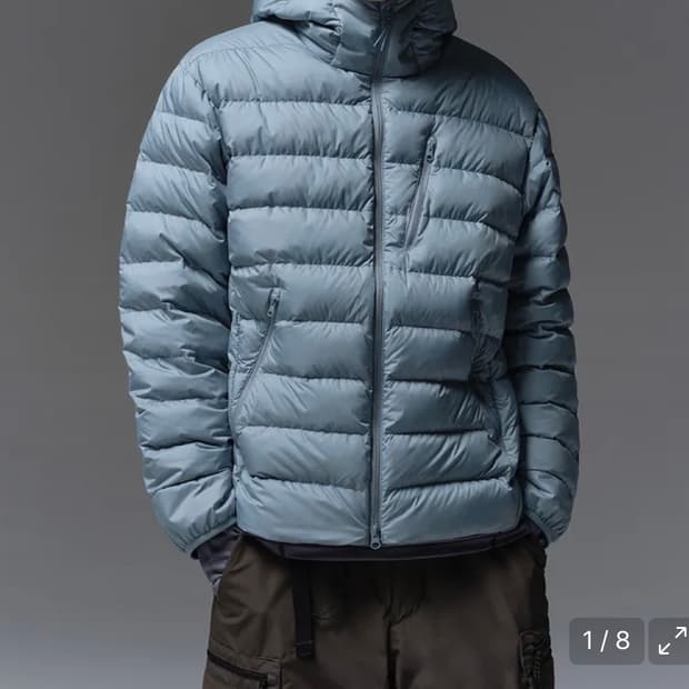 XL 무신사 스탠다드 시티레저 다운 문블루