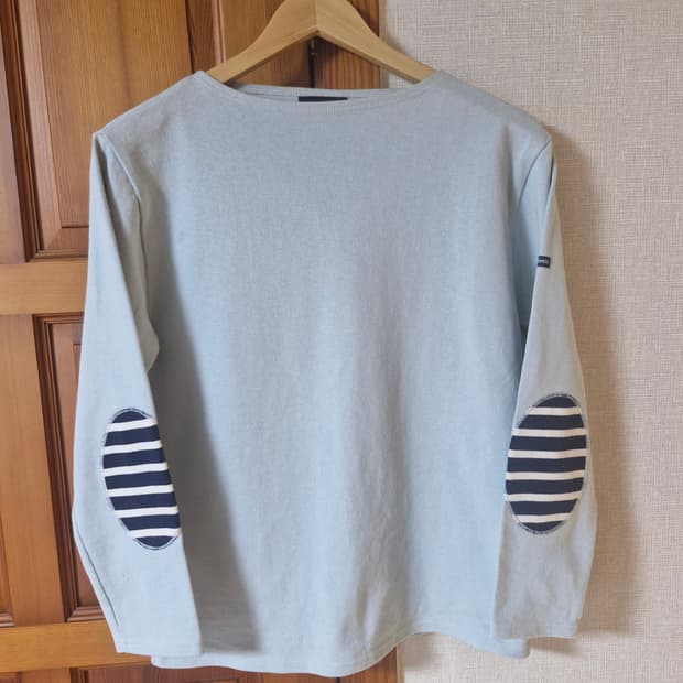 여성 세인트제임스 길도 엘보우패치 티셔츠 민트 SM사이즈