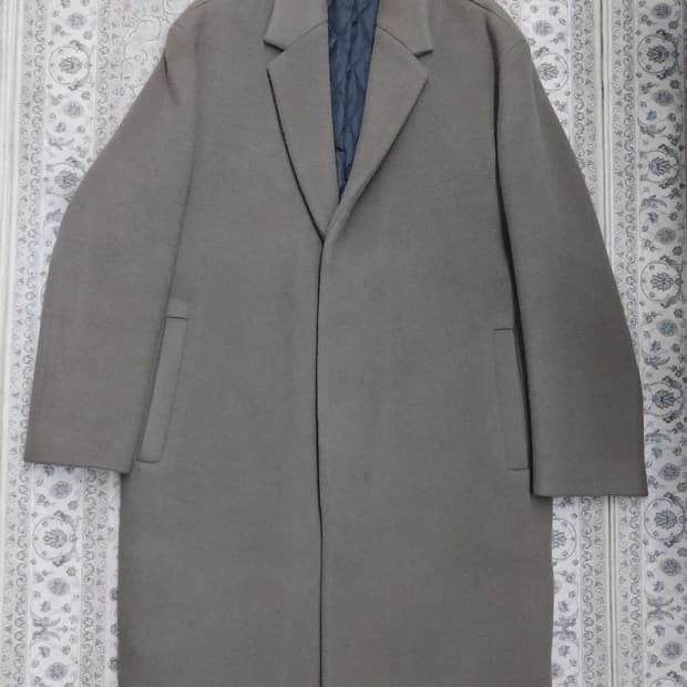 드로우핏 브라운 울 캐시미어코트 L