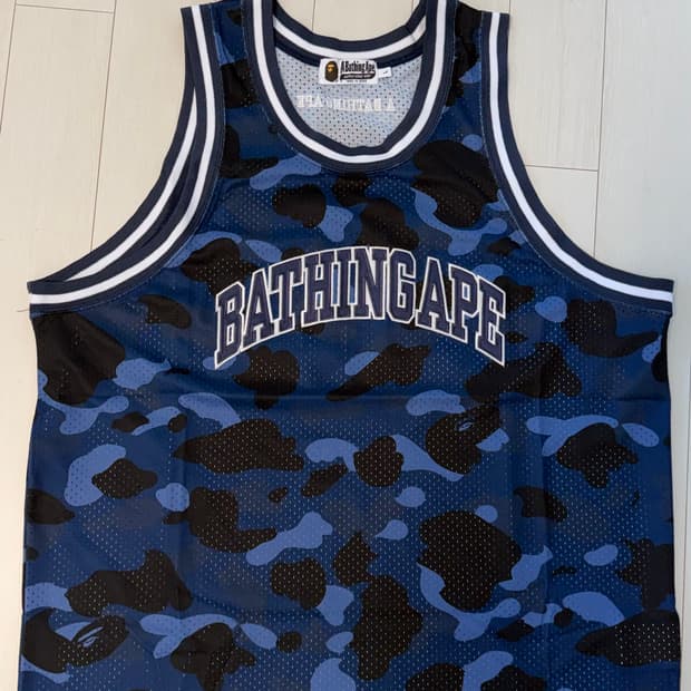 🙈BAPE 카모 베스킷볼 저지 L사이즈🙊