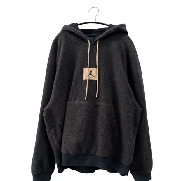 (4XL) 나이키 조던 플라이트 헤리티지 풀오버 후디 블랙