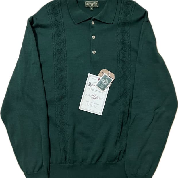 [부기홀리데이] LONG SLEEVE POLO SHIRT