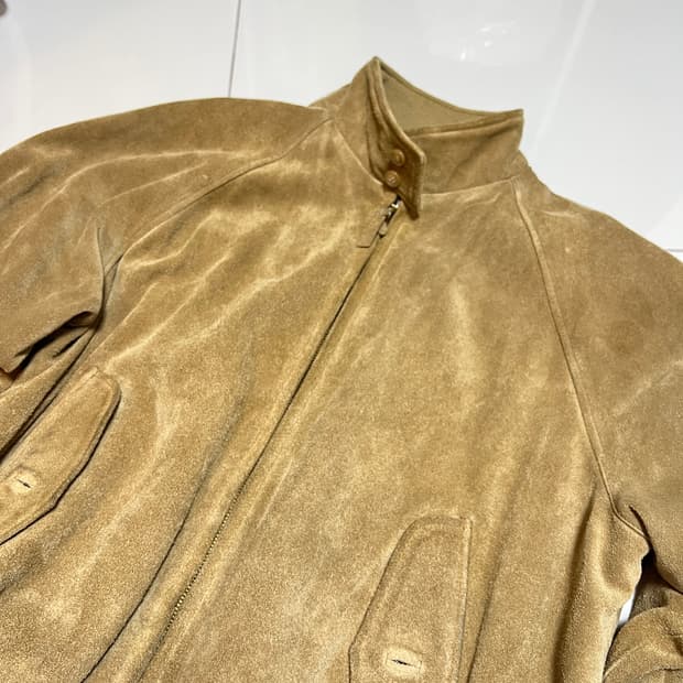 90s 폴로 랄프로렌 스웨이드 해링턴 바라쿠타 자켓 L