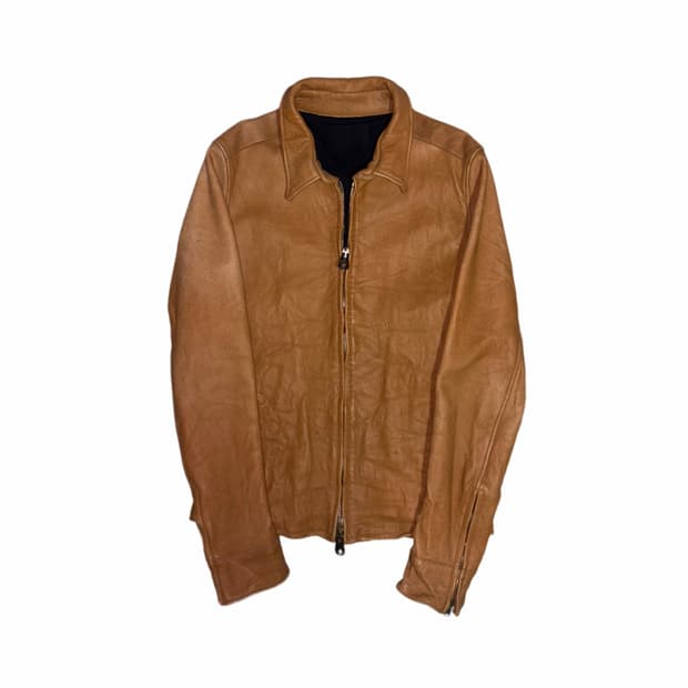 Junhashimoto Brown Leather Jacket