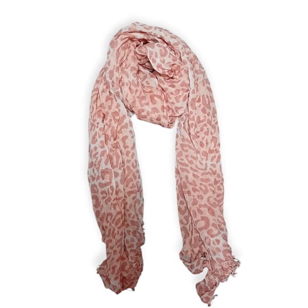 모리걸 style me 오렌지 레오파드 스카프 