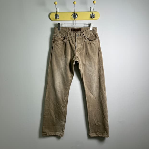 goa 고아 피그먼트 다잉 페이딩 데님 팬츠