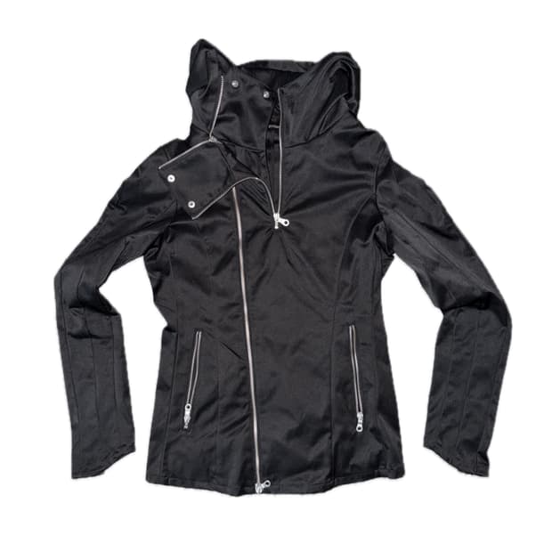 NO ID BLACK 忍者 high neck hooded jacket