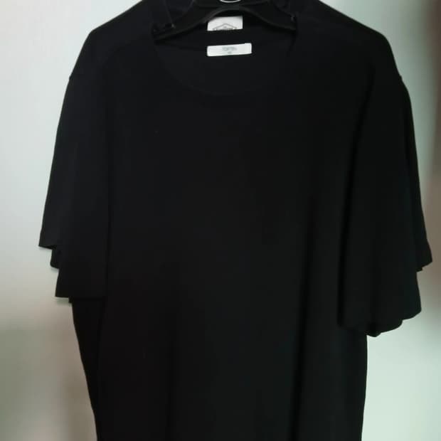 BLACK무지반팔티.     110
