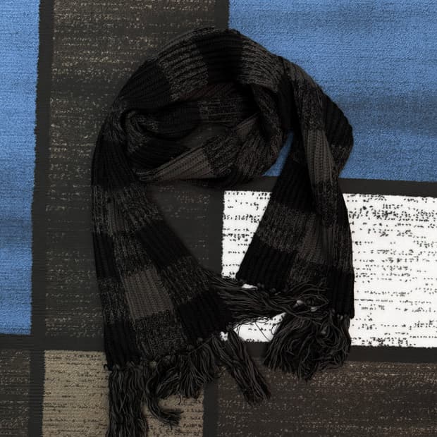 빈티지 체크 머플러