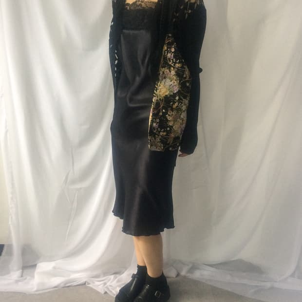 Lace point slip onepiece