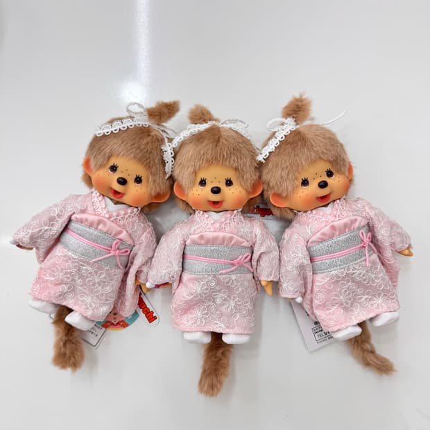 밀크티 브라운 기모노 몬치치 인형