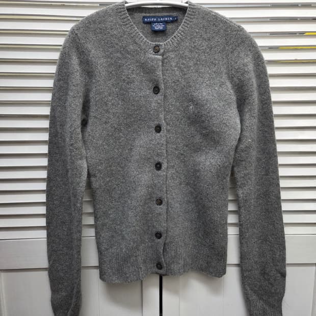 폴로 메리노울 앙고라 가디건