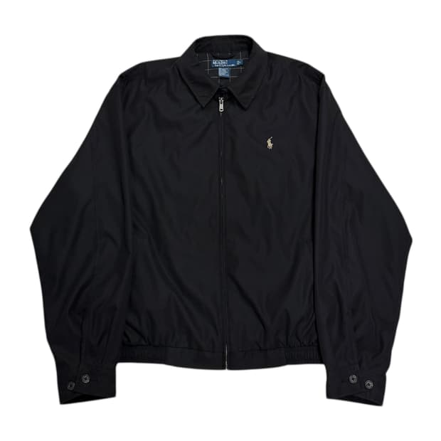 폴로 랄프로렌 포니 해링턴 바라쿠다 블루종 스윙탑 자켓 블랙 L