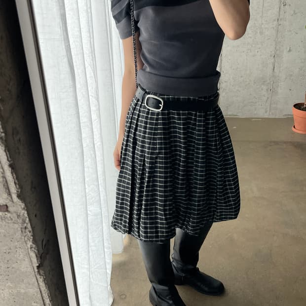 Rene 르네 벌룬스커트 블랙