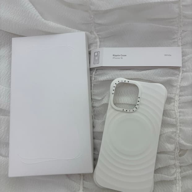 Casetify 리플 케이스 iPhone 16 화이트