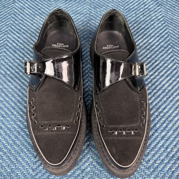 생로랑 페이턴트 콤비 몽크 스트랩 크리퍼