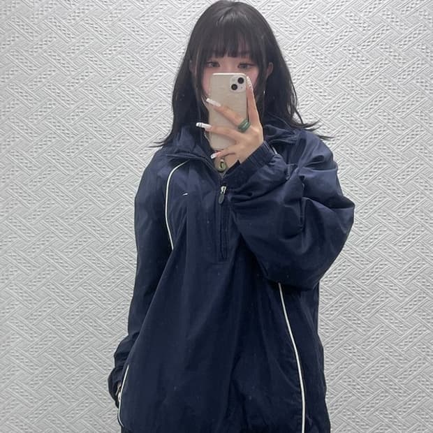 리복 올드스쿨 레트로 빈티지 바람막이 자켓 105 C10777