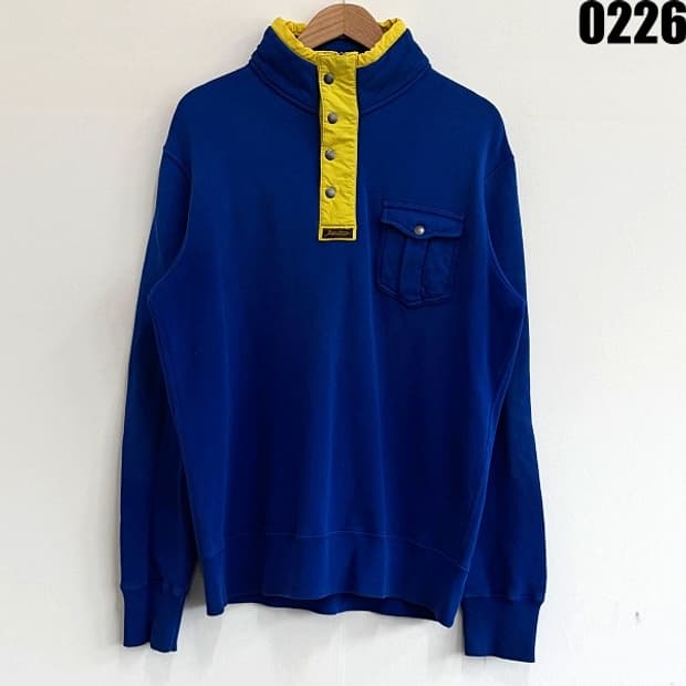 폴로 랄프로렌 하프버튼 배색 스웨트셔츠 L 0226 