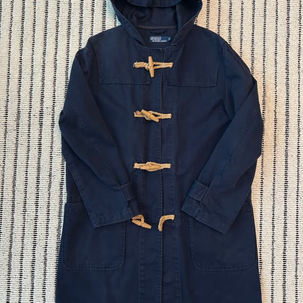 폴로(polo) 네이비 코튼 더플코트