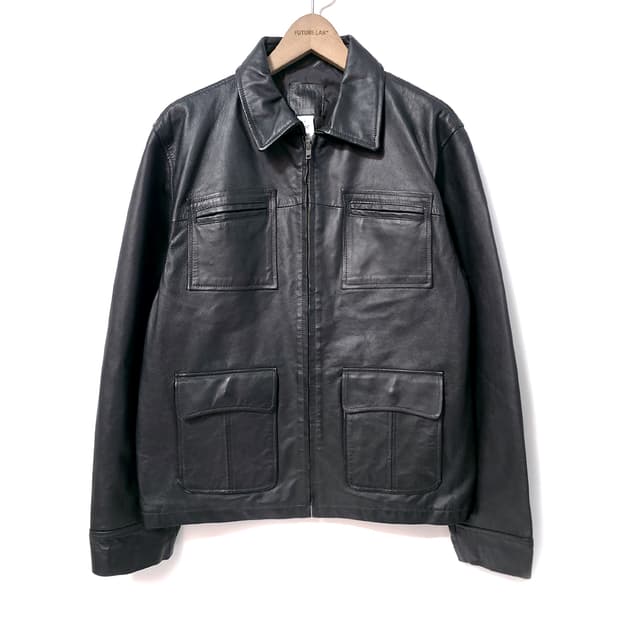 [L] 올드 갭 램스킨 필드 자켓 블랙