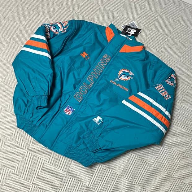 스타터 NFL 마이애미 돌핀스 점퍼