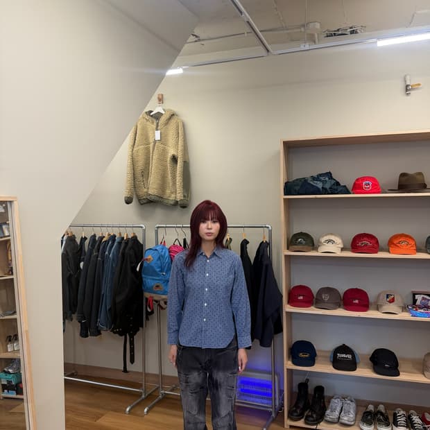 꼼데가르송 옴므듀스 도트 셔츠