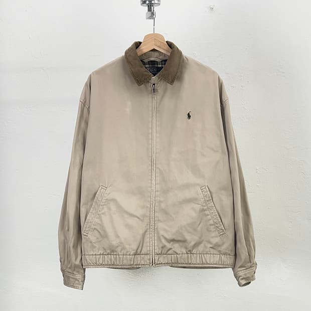 폴로 랄프로렌 베이지 코듀로이 스윙톱 카라 자켓