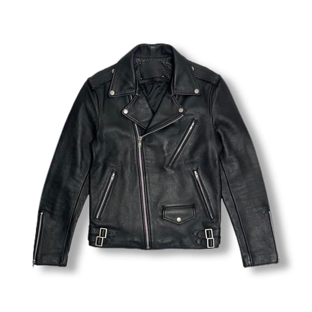 비바스튜디오 소가죽 라이더자켓
