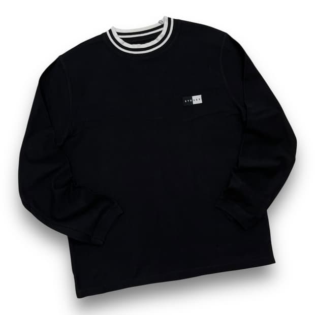 Stussy Street Ringer Neck Long Sleeve