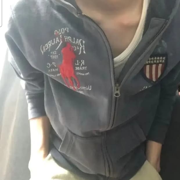 폴로 빅포니 성조기 후드집업