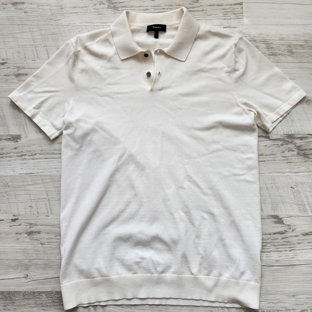 Theory 띠어리 레이온 반팔 티셔츠 팜. S(95~98)사이즈 여름티