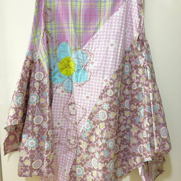 오일릴리 패치 스커트