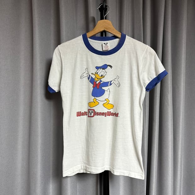 빈티지 80s 디즈니 도날드덕 링거티