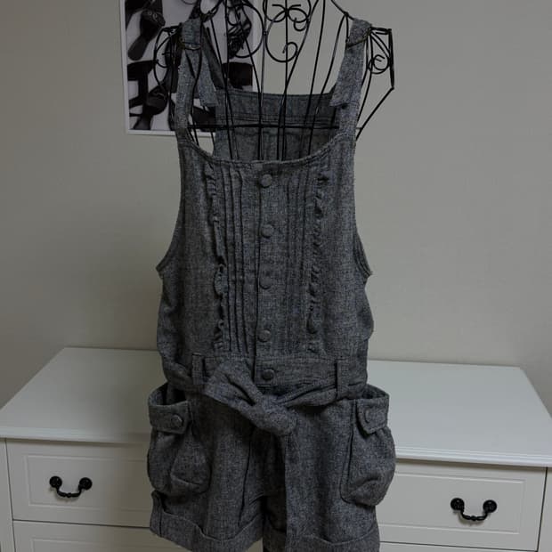 일본빈티지 히메갸루 리본 점프수트 아방핏 희귀템