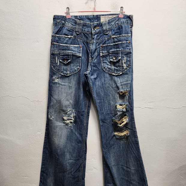 a.n.b 빈티지 와이드 부츠컷