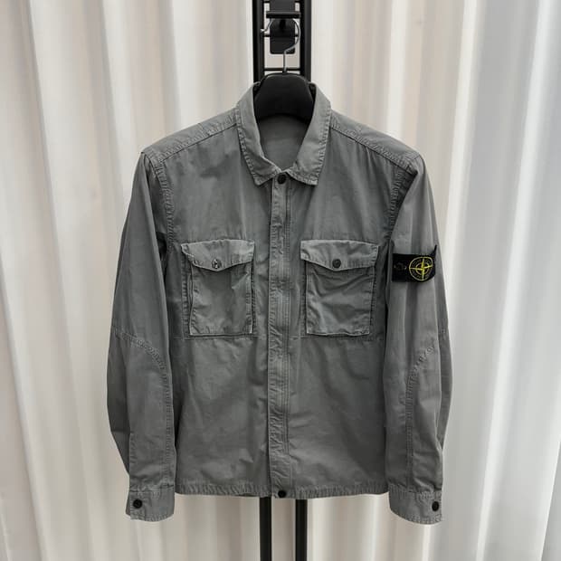 [백화점판/L] 스톤아일랜드 투 포켓 오버셔츠 자켓