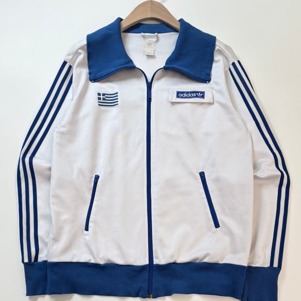 Adidas 아디다스 화이트블루 그리스 트랙탑
