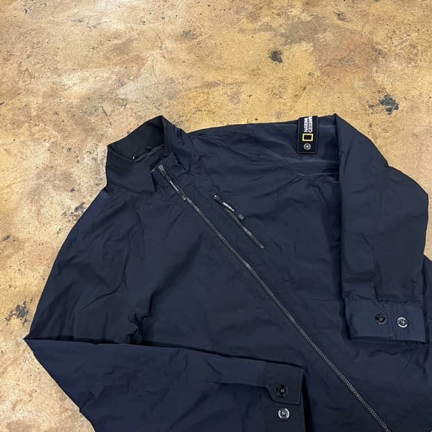 [정품/L] 내셔널지오그래픽 블랙 바람막이 자켓 b18