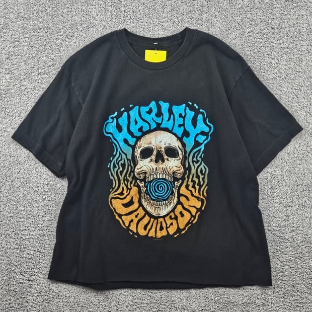 할리데이비슨 캐나다 새스커툰 레드라인 반팔 티셔츠 (M추정)/ 11647