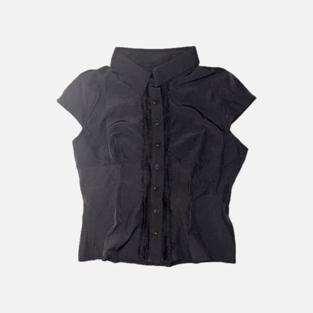 vintage lace see-through blouse 