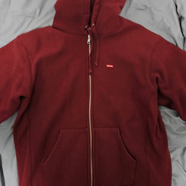 슈프림 미니박스로고 후드집업