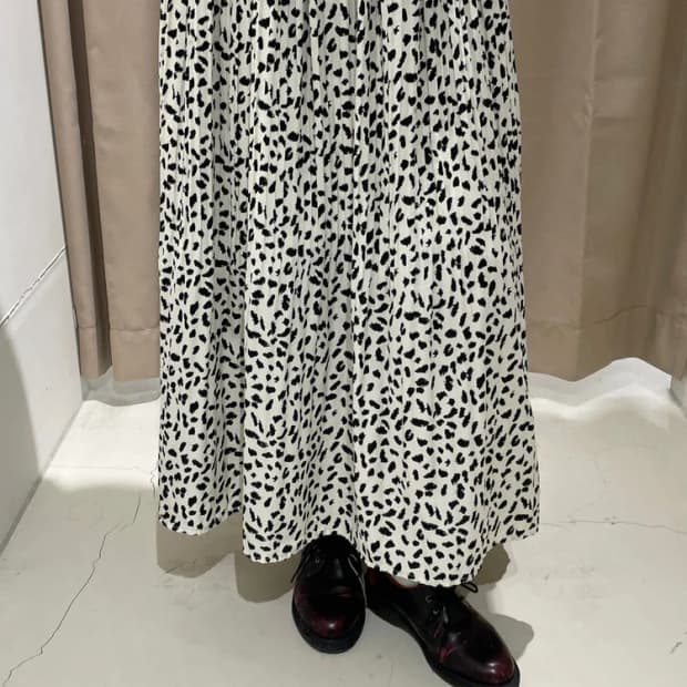 Selected 00's JAPAN 레오파드 패턴 롱 스커트 R2792