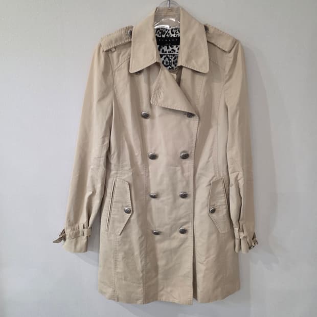 시슬리 베이지 트렌치 코트 44