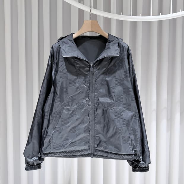 52 / 루이비통 다미에 자카드 리버서블 나일론 윈드브레이커