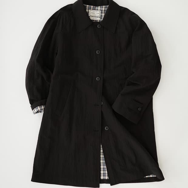 모데스트무드 파우더 트렌치코트 블랙 Powder Trench Coat (